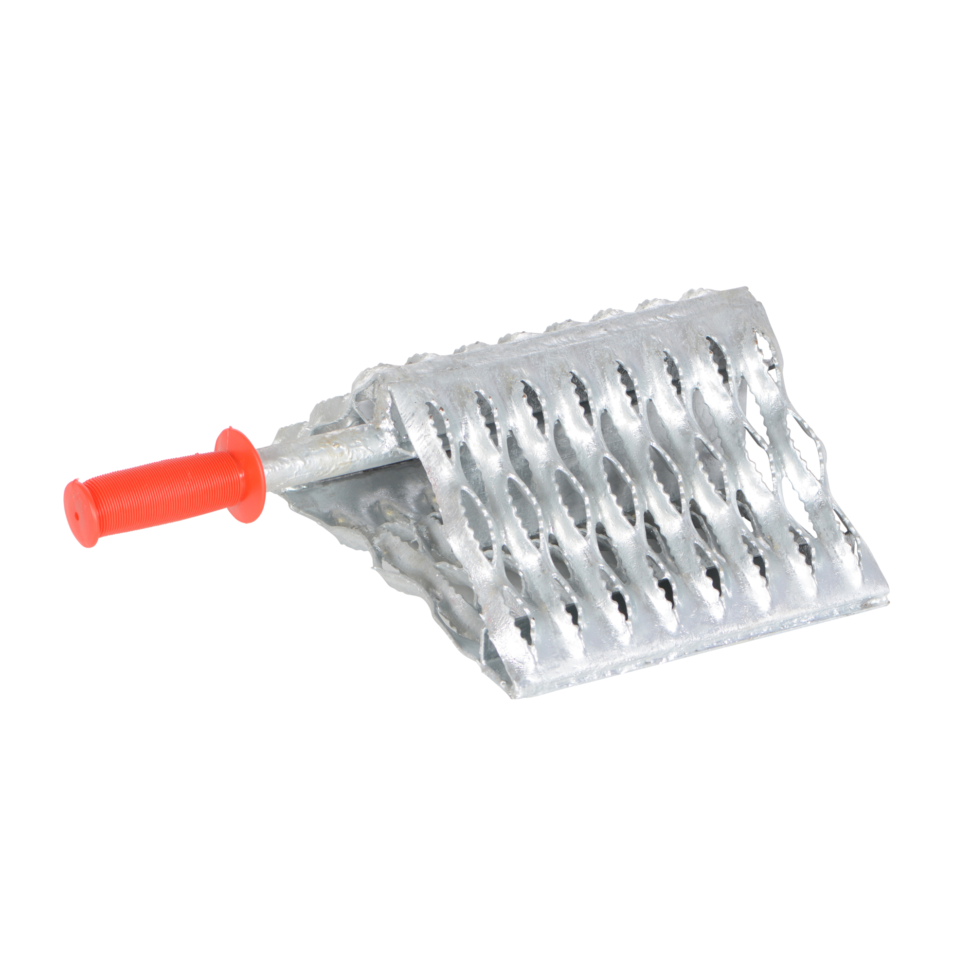 Vestil, Serrated Steel Wheel Chock 11-1/4 In. x 14 In. x 4-7/8 In. Silver, Model# GWC-10